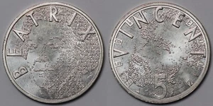 Netherlands 2003 5 Euro Beatrix / Van Gogh KM# 245 World Silver Coin - Picture 1 of 3