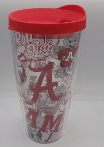 Tervis Tumbler University of Alabama Crimson Roll Tide 24 oz Hot/Cold Cover