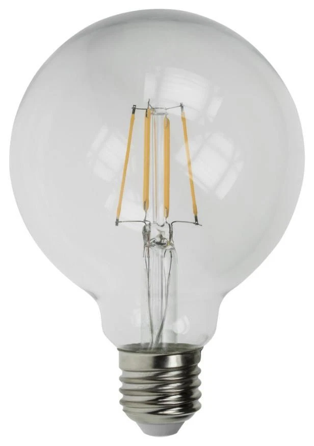 4W LED Filament Globe Bulb, G95, E27, 2700K, 360lm, Dimmable - G95/LEDFIL/4W/ESD - Image 1 of 1