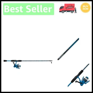 Blue 5'6" Amphibian Spinning Combo: Perfect Lightweight Fishing Gear for Teens - Picture 1 of 4