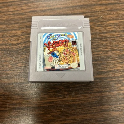 The Ren & Stimpy Show: Veediots (Nintendo Game Boy, 1993) Cartridge Only Tested! - Image 1 of 3