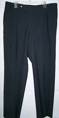 Pantalones plisados de lana gris Mark Shale para hombre talla 40 Foto 1 de 3