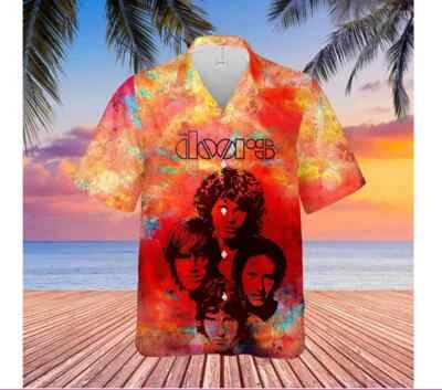 The Doors Unisex Hawaiian Shirt Summer Shirt Full Size S-5XL - Image 1 of 2