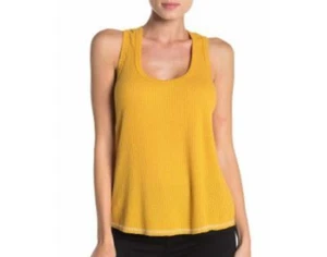 Socialite Damen Top senfgelb Gr. XS Strick Racerback Tank Shirt - Bild 1 von 10