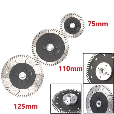 Both Side Coated Diamond Cutting Grinding Disc M14 Flange Saw Blade 75/110/125mm - Image 1 of 4