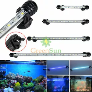 Aquarium Fish Tank Pond 5050 LED Strip RGB Lights Bar Lamp Submersible Light UK - Picture 1 of 157