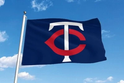 MINNESOTA TWINS 3'X5' FLAG/BANNER **100% FULL COLOR ON BOTH SIDES OF THE FLAG** - Image 1 of 4