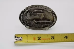 Vtg 1985 Massey Ferguson Custom Harvesters Belt Buckle Limited Edition #341/2000 - Picture 1 of 3