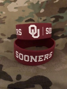 2x OU SOONERS Silikon Armband 1" breit Veteranen betrieben - Bild 1 von 1
