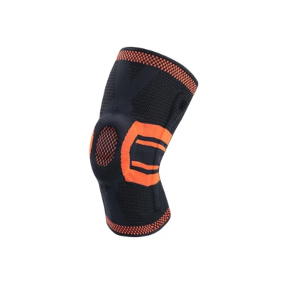 Sports Knee Pads Elastic Pressure Brace Silicone Spring Knee Protection 1 Piece - Image 1 of 4