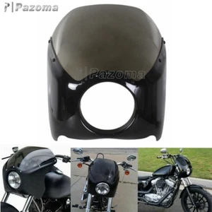 Juego de parabrisas carenado de faros delanteros para Harley Sportster Dyna Café Racer - Imagen 1 de 10