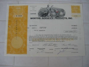 Morton-Norwich Products, Inc., 500 Shares, 1972 - Bild 1 von 2