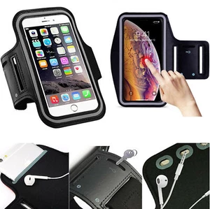For Apple iPhones Gym Running Jogging Arm Band Sports Armband Case Holder Strap - Picture 1 of 12