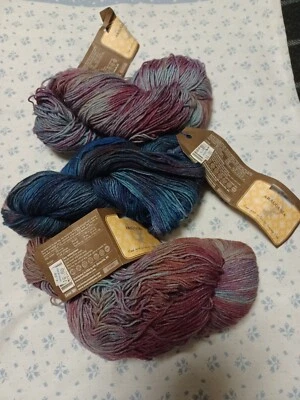 3 skeins 376yds ea ARAUKANIA RANCO MULTY  75% wool / lot of 3 skeins multi-color - Image 1 of 4