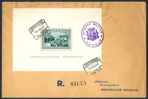 ESPAÑA - AÑO 1937 - EDIFIL 837 - SOBRE CON HB. ALZAMIENTO NACIONAL - BURGOS - Bild 1 von 2