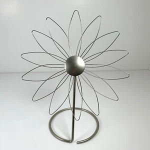 Umbra Loft Flor Alambre Foto Billete Porta Plateado 14 Pétalos Estantería Escritorio Decoración - Imagen 1 de 7