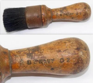 Vintage U.S. Navy Rubberset Wood Handle Horsehair Brush - Picture 1 of 6