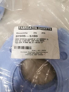 STRESS SAVER GYLON Style 3504 Full Face Gasket, PTFE for 3" pipe 0.125" thick 1x - Picture 1 of 4