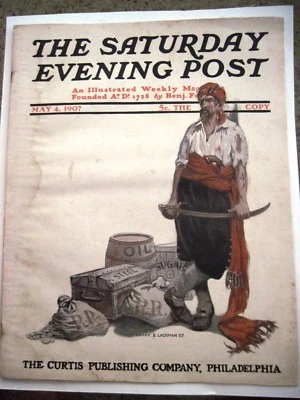 May 4, 1907 "The Saturday Evening Post" w/ Pirate On Cover by Harry Lachman  * - Image 1 of 4
