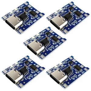 5 x Type USB C TP4056 Lithium Battery Voltage Charging Protector Board Module 5V - Picture 1 of 7