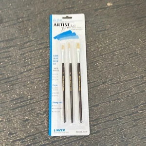 Linzer Le Jour Artist Fabric Craft Brush Set A693 No. 0, 2, 4 - Picture 1 of 8