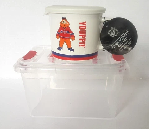 Montreal Canadiens NHL Mascot Youppie Corning Ware  Collector Mug New Cover