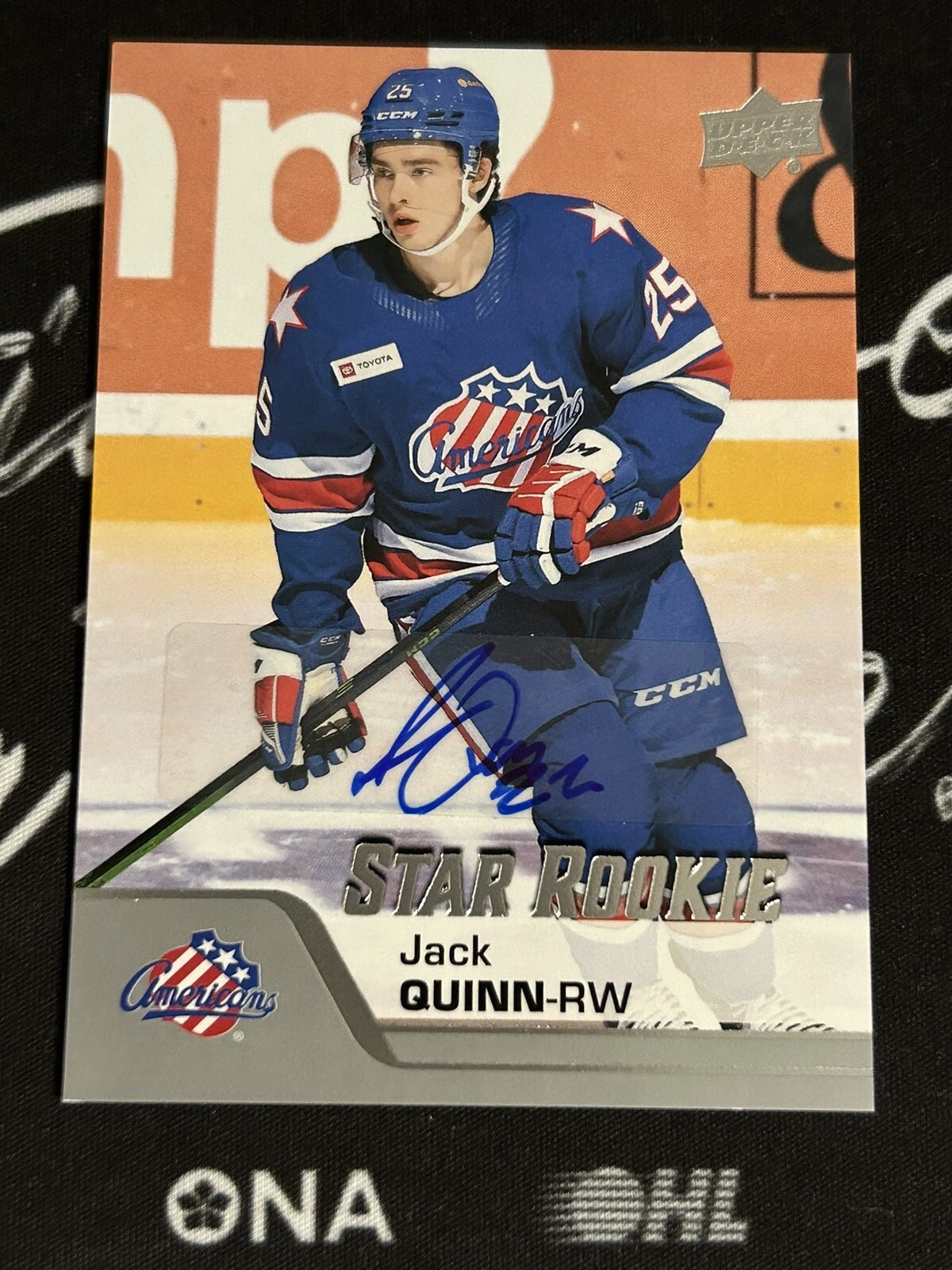 2020-21 Upper Deck AHL Hockey JACK QUINN Auto Star Rookie Rochester Americans