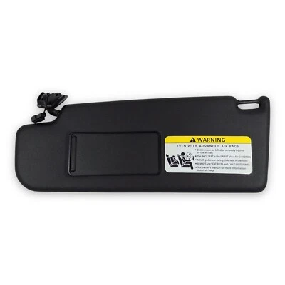 2006-2009 Volkswagen Rabbit Driver Left Side Sun Visor Black Lighted - Image 1 of 4