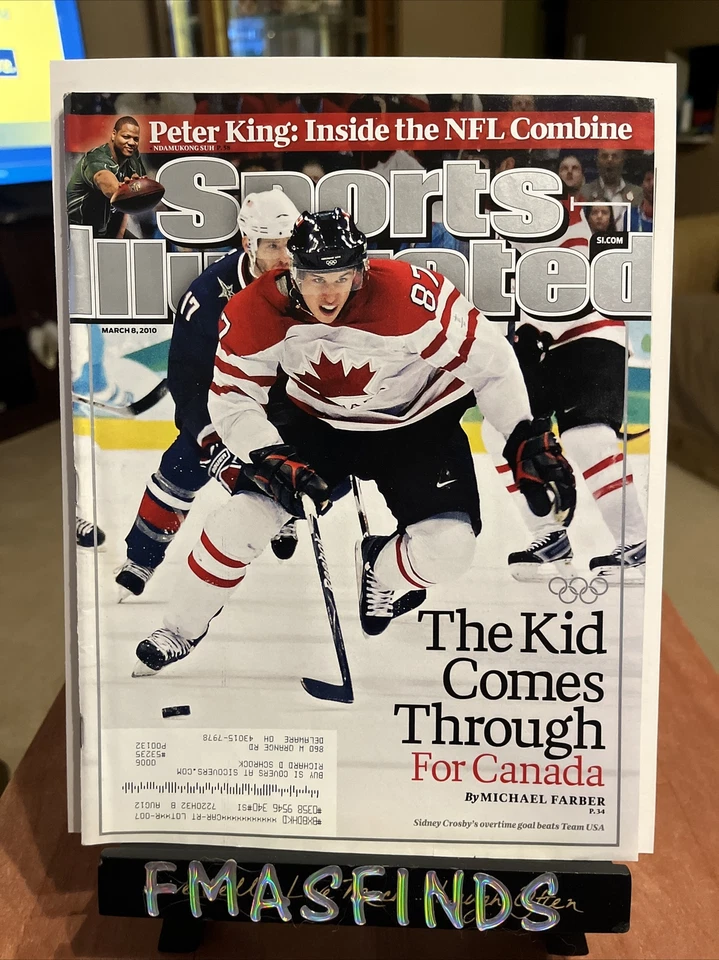 K2 2010 SIDNEY CROSBY TEAM CANADA Sports Illustrated 8 марта Penguins - Изображение 1 из 1