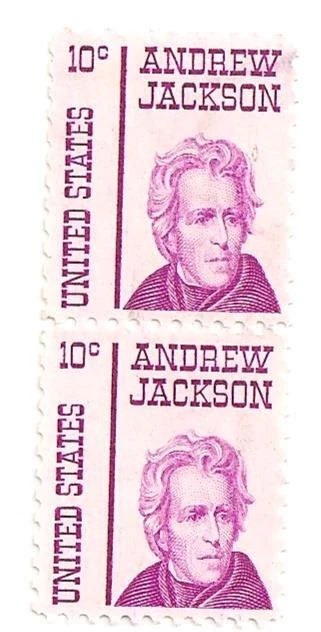 2 Scott #1286 US Stamps 1967 10c Andrew Jackson Mint No Gum Prominent Americans - Image 1 of 1