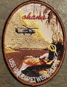 USN MARINE AUFNÄHER HSL-37 EASYRIDERS DET 3 AHANA WESTPAC 2012 USS VANTEGRIFT - Bild 1 von 2