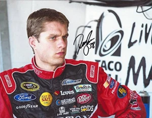 AUTOGRAPHED David Ragan #34 Front Row Motorsports Team (Garage Area) Sprint Cup - Picture 1 of 1