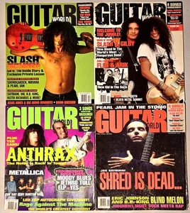 LOT VTG Guitar World Magazine 1992 1993 Slash GNR Anthrax Shred Is Dead x 4 Mags - Bild 1 von 13