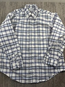 Brooks Brothers Hemd Herren 2XL blau weiß kariert Regent Button Down hergestellt in den USA - Bild 1 von 7