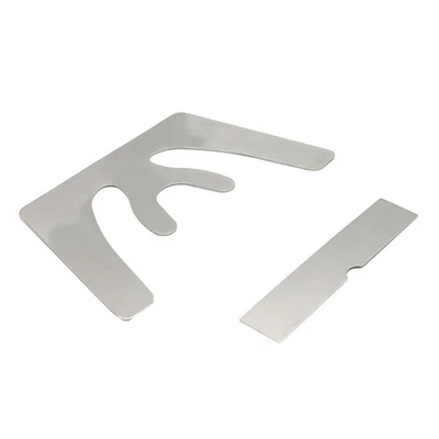 2 Pcs Stainless Steel Plate Fox Plane - Image 1 of 4
