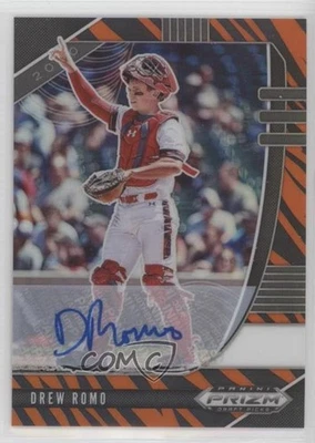 2020 Panini Prizm Draft Picks Tiger Stripes /25 Drew Romo #PDP35 Auto - Image 1 of 2