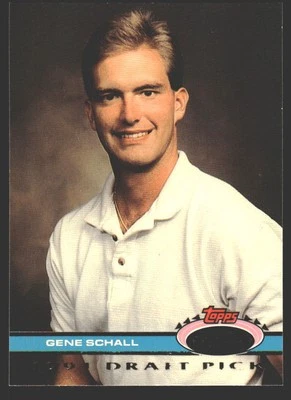 Gene Schall #165 1992 Stadium Club Dome Philadelphia Phillies - Image 1 of 2