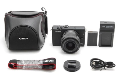 【MINT+++】Canon EOS M200 Black 24.1MP Mirrorless EF-M 15-45mm f/3.5-6.3 IS STM - Image 1 of 4