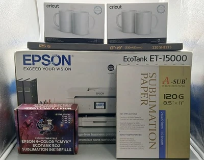 *NEW* Epson EcoTank ET-15000 Wireless Color All-In-One Inkjet PrinterEcoTank Acc - Image 1 of 4