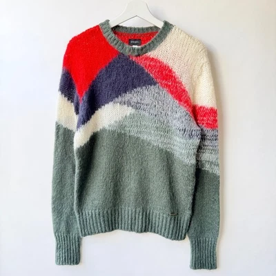 Diesel Made in Italy Mohair Wool Knit Sweater Multicolor Size M D48 - Image 1 of 4