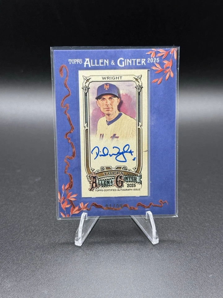Mini coche Allen Ginter David Wright 2025 enmarcado/99 Foto 1 de 1