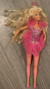 1995 TWIRLING BALLERINA Blonde Barbie Doll w/Pink Crown - Articulated - Mattel - Picture 1 of 3