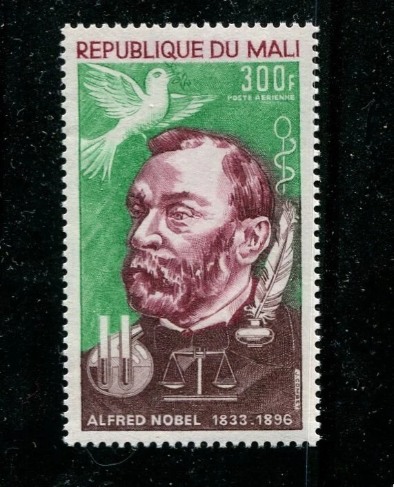 MALÍ SCOTT# C115 MNH ALFRED NOBEL (1833-1896) INVENTOR DE LA DINAMITA, PREMIO NOBEL Foto 1 de 1