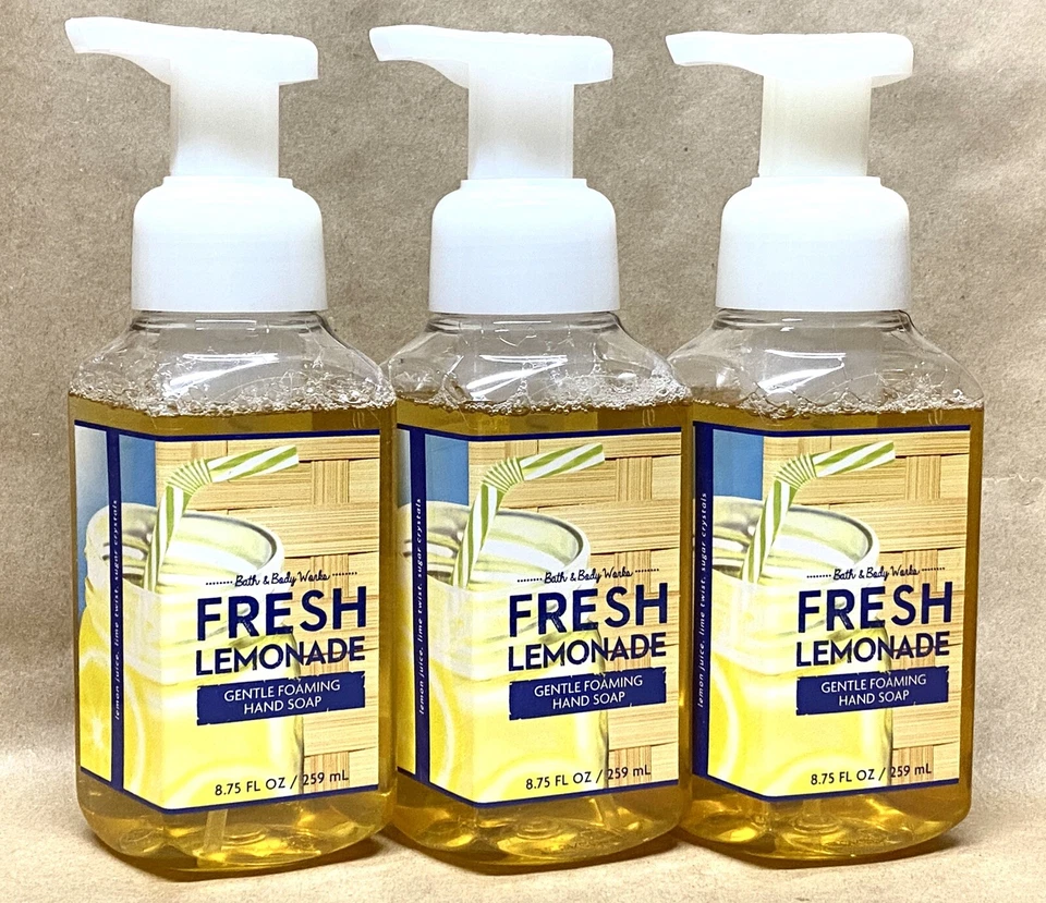 Bath & Body Works Gentle Foaming Hand Soap Fresh Lemonade - Set of 2