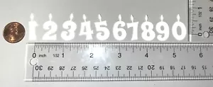 50 MINI NUMERO VELAS DE CUMPLEAÑOS cartulina papel troquelado adornos - Imagen 1 de 22