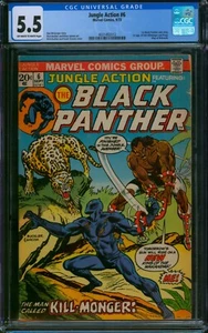 Jungle Action #6 ⭐ CGC 5.5 ⭐ 1st App of KILLMONGER! Black Panther Marvel 1973 - Picture 1 of 2
