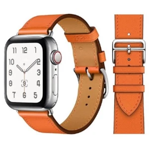 Leather Bracelet For Apple Watch 1/2/3/4/5/6/SE/7/8 - 38/40/41 Mm - Picture 1 of 1