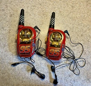 LIGHTNING MCQUEEN WALKIE TALKIES with BUILT-IN AM RADIO (RARE) Disney Pixar CARS - Zdjęcie 1 z 5