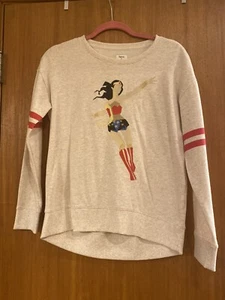 Gap Kids + Junk Food Wonder Woman Embroidered Pullover Sweatshirt Size Xxl(14/16 - Picture 1 of 3