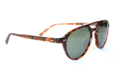Gafas de sol John Varvatos marco tortuga 54 mm lentes polarizadas verdes V603UF NUEVAS Foto 1 de 4